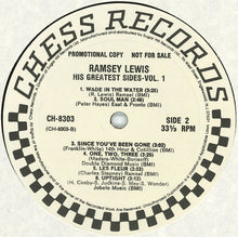 Load image into Gallery viewer, Ramsey Lewis : His Greatest Sides: Volume One (LP, Comp, Promo)