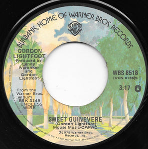 Gordon Lightfoot : The Circle Is Small (I Can See It In Your Eyes) / Sweet Guinevere (7", Single)