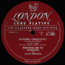 Load image into Gallery viewer, George Gershwin : Mantovani And His Orchestra Piano Julius Katchen : Rhapsody In Blue And Concerto In F (LP, Mono, RE)