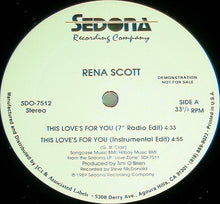 Load image into Gallery viewer, Rena Scott : This Love&#39;s For You (12&quot;, Promo)