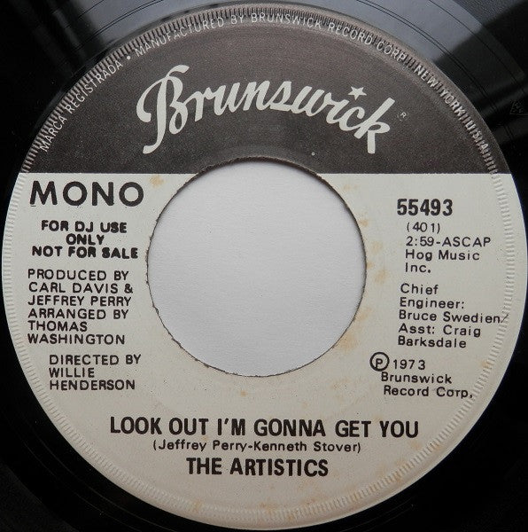 The Artistics : Look Out I'm Gonna Get You (7