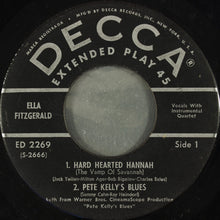 Load image into Gallery viewer, Ella Fitzgerald : Songs From Pete Kelly's Blues (7", EP)