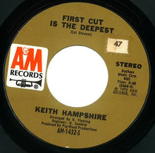 Load image into Gallery viewer, Keith Hampshire : First Cut Is The Deepest / You Can't Hear The Song I Sing (7", Single, Pit)
