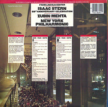 Load image into Gallery viewer, Isaac Stern, Pinchas Zukerman, Itzhak Perlman, Zubin Mehta, The New York Philharmonic Orchestra : From Lincoln Center Isaac Stern 60th Anniversary Celebration  (LP)