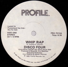 Load image into Gallery viewer, Disco Four : Whip Rap / Let It Whip (12&quot;, Promo)
