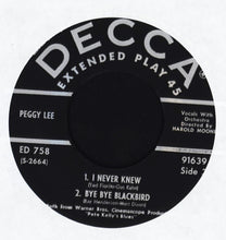 Load image into Gallery viewer, Peggy Lee : Songs From Pete Kelly's Blues (7", EP, Mono)
