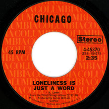 Load image into Gallery viewer, Chicago (2) : Lowdown / Loneliness Is Just A Word (7", Single, Styrene, Pit)