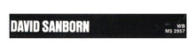 Load image into Gallery viewer, David Sanborn : Sanborn (Cass, Album)