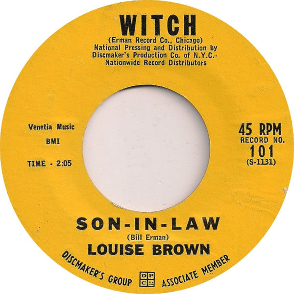 Louise Brown : Son-In-Law / You Gave Me Misery (7