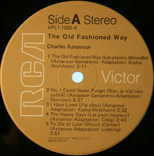 Load image into Gallery viewer, Charles Aznavour : The Old Fashioned Way (LP, Album, RE)