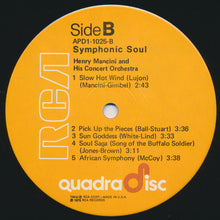 Load image into Gallery viewer, Henry Mancini : Symphonic Soul (LP, Album, Quad)