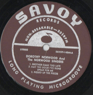 Dorothy Norwood And The Dorothy Norwood Singers : Recorded Live In Atlanta, Ga (LP, Album)