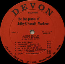 Load image into Gallery viewer, Jeffry Marlowe &amp; Ronald Marlowe : The Two Pianos Of Jeffry &amp; Roland Marlowe.Classic Beatles ..Concert Favorites (LP)