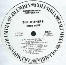 Load image into Gallery viewer, Bill Withers : &#39;Bout Love (LP, Album, Promo)