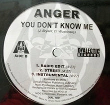 Load image into Gallery viewer, Anger (7) : Word Play / You Don&#39;t Know Me (12&quot;)