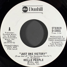 Load image into Gallery viewer, Hello People : Just One Victory (7", Mono, Promo)