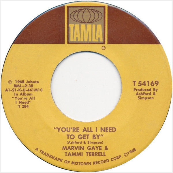 Marvin Gaye & Tammi Terrell : You're All I Need To Get By (7
