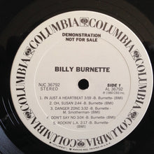 Load image into Gallery viewer, Billy Burnette : Billy Burnette (LP, Album, Promo)