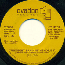 Load image into Gallery viewer, Joe Sun : High And Dry / Midnight Train Of Memories (7", Single)