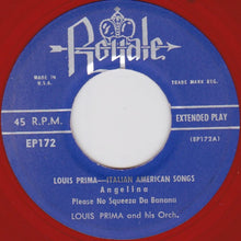 Load image into Gallery viewer, Louis Prima And His Orchestra : Italian-American Comedy Favorites (7", EP, Red)