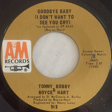 Load image into Gallery viewer, Boyce &amp; Hart : Where Angels Go, Trouble Follows / Goodbye Baby (I Don't Want To See You Cry) (7")
