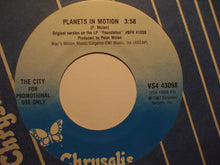 Load image into Gallery viewer, The City (2) : Planets In Motion (7", Single, M/Print, Promo)