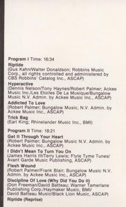 Robert Palmer : Riptide (Cass, Album, Club, Whi)