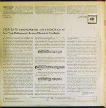 Load image into Gallery viewer, Johannes Brahms, Leonard Bernstein, The New York Philharmonic Orchestra : Brahms Fourth Symphony (LP)