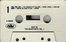 Load image into Gallery viewer, The Beach Boys : Best Of The Beach Boys, Vol. 1 (Cass, Comp, Club, RE)