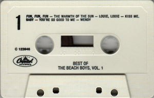 The Beach Boys : Best Of The Beach Boys, Vol. 1 (Cass, Comp, Club, RE)