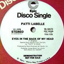 Load image into Gallery viewer, Patti LaBelle : Eyes In The Back Of My Head (12&quot;, Promo)