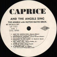 Load image into Gallery viewer, The Angels (3) : And The Angels Sing (LP, Mono, Promo)