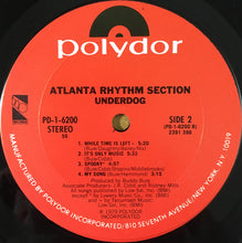 Load image into Gallery viewer, Atlanta Rhythm Section : Underdog (LP, Album, 56 )