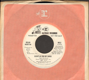 Dean Martin : Gentle On My Mind / That's When I See The Blues (7", Single, Promo)