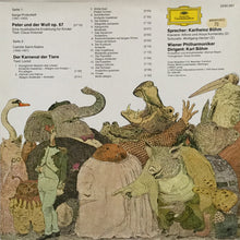 Load image into Gallery viewer, Sergei Prokofiev · Camille Saint-Saëns · Loriot · Karlheinz Böhm · Alfons &amp; Aloys Kontarsky · Wiener Philharmoniker · Karl Böhm : Prokofieff: Peter Und Der Wolf / Saint-Saëns: Der Karneval Der Tiere (LP, Album, Gat)