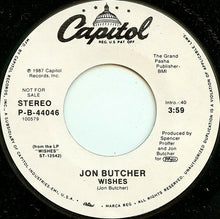 Load image into Gallery viewer, Jon Butcher : Wishes (7", Promo)