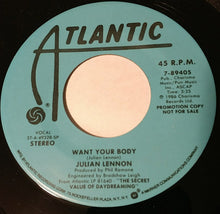 Load image into Gallery viewer, Julian Lennon : Want Your Body (7", Single, Promo)