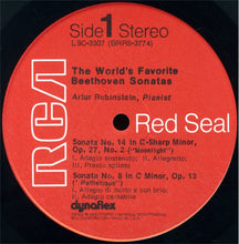 Load image into Gallery viewer, Arthur Rubinstein : The World's Favorite Beethoven Sonatas ("Moonlight", "Pathétique", "Appassionata") (LP, Album, RE)