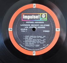 Load image into Gallery viewer, Lawrence Brown's All-Stars With Johnny Hodges : Inspired Abandon (LP, Album, RE)