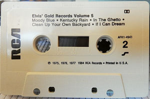Elvis Presley : Elvis' Gold Records Volume 5 (Cass, Comp, Whi)