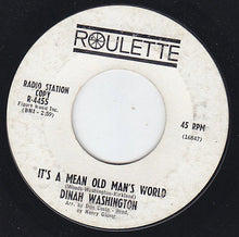 Load image into Gallery viewer, Dinah Washington : You&#39;re A Sweetheart / It&#39;s A Mean Old World (7&quot;, Single, Promo)