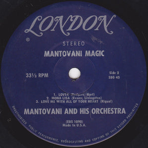 Mantovani And His Orchestra : Mantovani Magic (7", Jukebox)