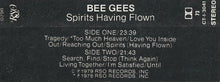 Load image into Gallery viewer, Bee Gees : Spirits Having Flown (Cass, Album)