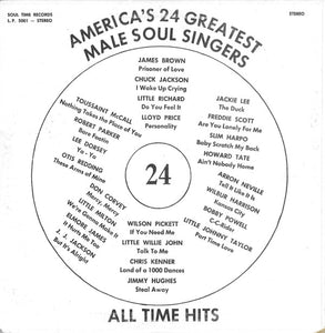 Various : America's 24 Greatest Male Soul Singers  (LP, Comp)