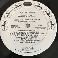 Load image into Gallery viewer, Burt Reynolds : Ask Me What I Am (LP, Album, Promo)