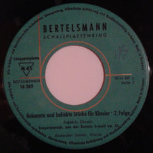 Load image into Gallery viewer, Alexander Jenner - Franz Liszt / Frédéric Chopin : Bekannte Und Beliebte Stücke Für Klavier, 2. Folge (7", Mono)