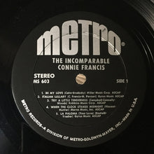 Load image into Gallery viewer, Connie Francis : The Incomparable Connie Francis (LP)