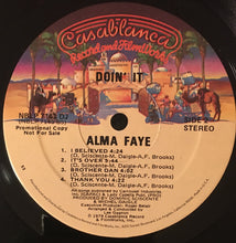 Load image into Gallery viewer, Alma Faye : Doin' It (LP, Promo)