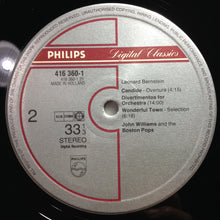 Load image into Gallery viewer, Leonard Bernstein, The Boston Pops Orchestra conducted by John Williams (4) : Bernstein By Boston (LP)