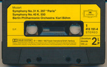 Load image into Gallery viewer, Berliner Philharmoniker, Karl Böhm : Mozart : Symphonies No.31 &quot; Paris &quot;, No. 35 &quot; Haffner &quot;, No. 40 In G Minor, No. 41 &quot; Jupiter &quot; (Cass, Comp, RE)
